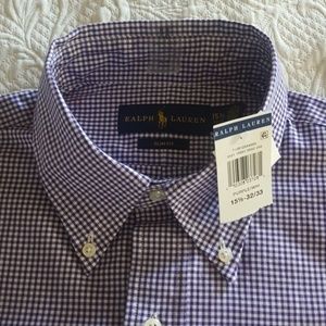 Ralph Lauren plaid shirt, slim fit